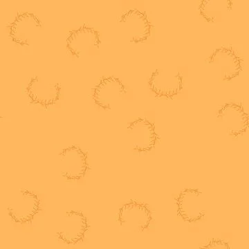 Seamless pattern leaf gold laurel cartoon vector Illustrazione stock