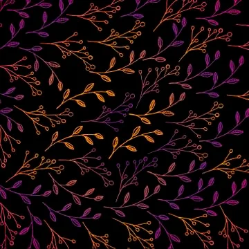 Seamless pattern with leaf Stock Illustration