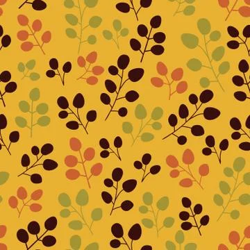 Seamless pattern with leaf 스톡 일러스트
