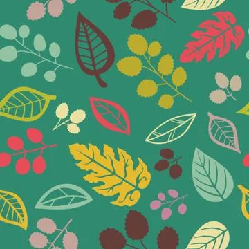 Seamless pattern with leaf イラスト素材