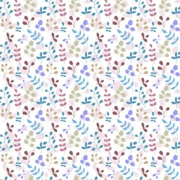 Seamless pattern with leaf Stock Illustration