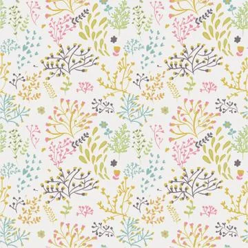 Seamless pattern with leaf Stock Illustration