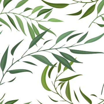 A seamless pattern with leaf イラスト素材