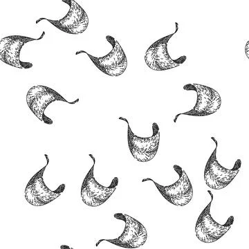 Seamless pattern leaf oregano sketch hand drawn Illustrazione stock