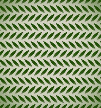 Seamless pattern with leaf shapes. Vector background. Illustrazione stock