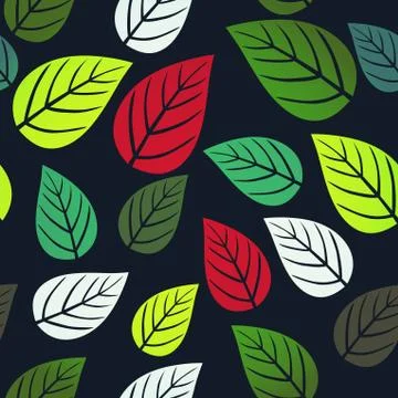 A seamless pattern with leaf,autumn leaf background イラスト素材