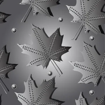 A seamless pattern with leaf,autumn leaf background Stock Illustration