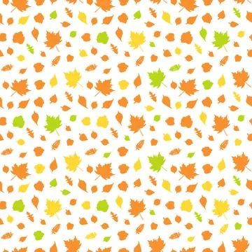 Seamless pattern with leafs 스톡 일러스트