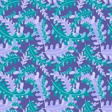Seamless pattern with leafs. Stock Illustration