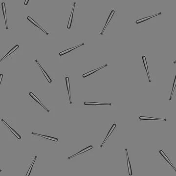 Seamless pattern league bat baseball cartoon vector 스톡 일러스트