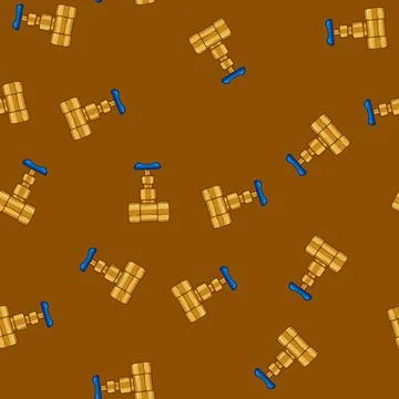 Seamless pattern leak plumbing valve cartoon vector Stock Illustration
