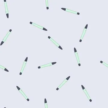 Seamless pattern learning interactive whiteboard pen cartoon vector Illustrazione stock