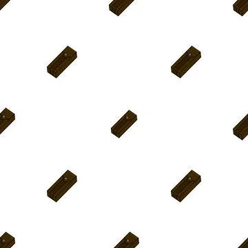 Seamless pattern with leather bag on white background. Medieval handbag. Vector. 스톡 일러스트