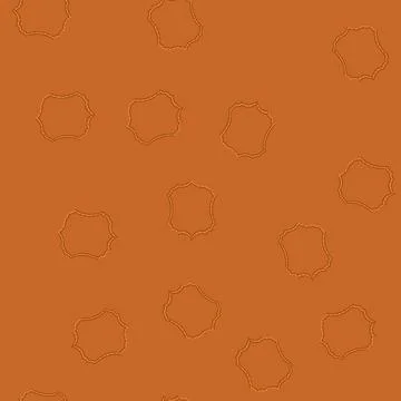 Seamless pattern leather brown shield label with stitching and hole Stock Illustration