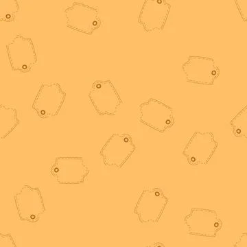 Seamless pattern leather label flat vector icon design element 스톡 일러스트