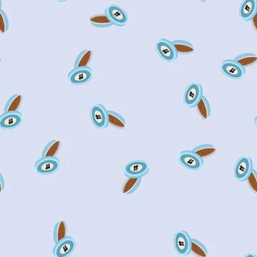 Seamless pattern leather shoe polish cream cartoon vector Stock Illustration