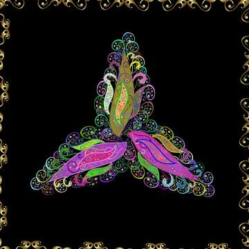 Seamless pattern with leaves. Cute elegant flowers Vector illustration. Backgrou Stock Illustration