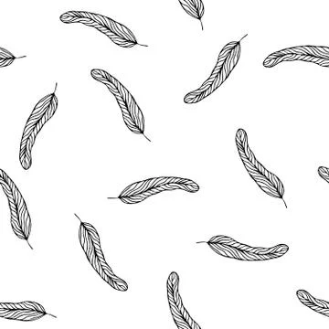 Seamless pattern with leaves. floral background with leaves Stock Illustration