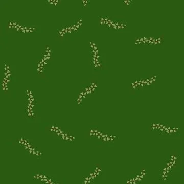 Seamless pattern leaves green ivy cartoon vector Stock Illustration