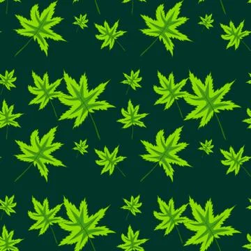 Seamless pattern with leaves Stock Illustration