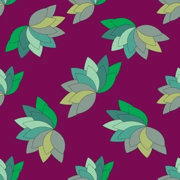 Seamless pattern with leaves Stock Illustration