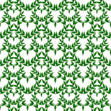 Seamless pattern with leaves Stock Illustration