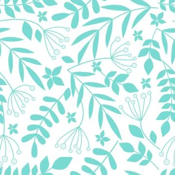 Seamless pattern with leaves Stock Illustration
