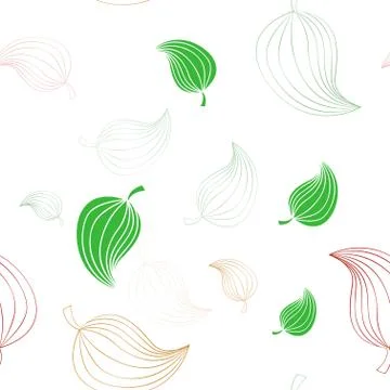 Seamless pattern with leaves Stock Illustration