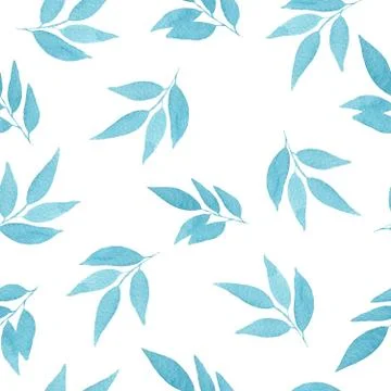 Seamless pattern with leaves Stock Illustration