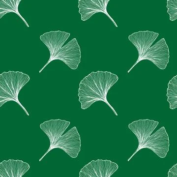 Seamless pattern with leaves. Stock Illustration