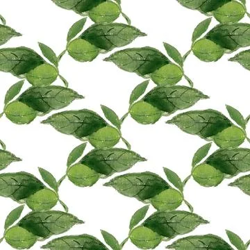 Seamless pattern with leaves Stock Illustration