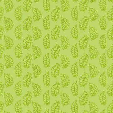 Seamless pattern with leaves.  Stock Illustration