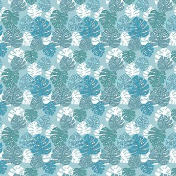 Seamless pattern with leaves Stock Illustration