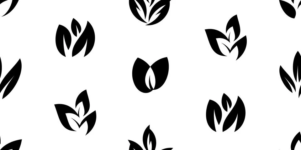 Seamless pattern with Leaves Stock Illustration
