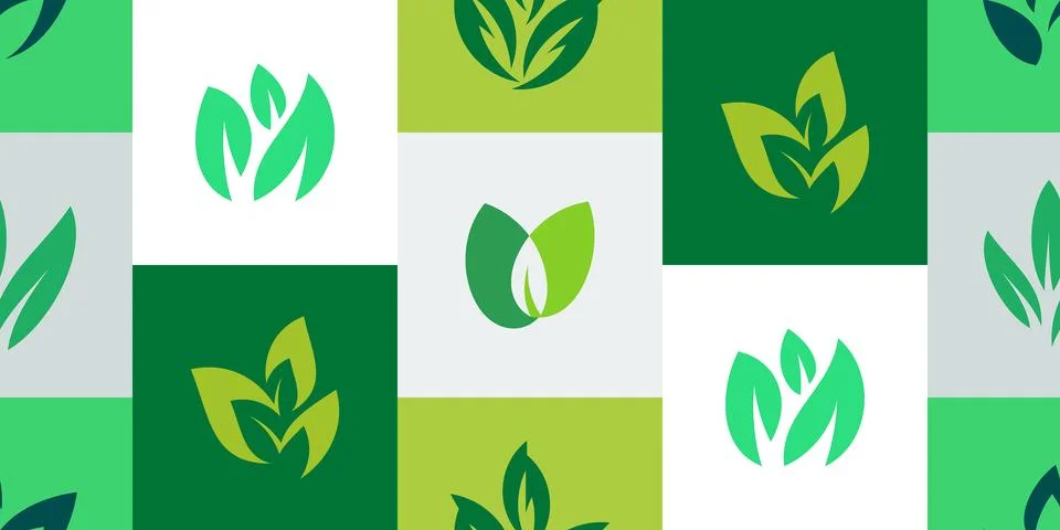 Seamless pattern with Leaves Stock Illustration