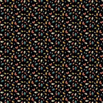 Seamless pattern with leaves Stock Illustration