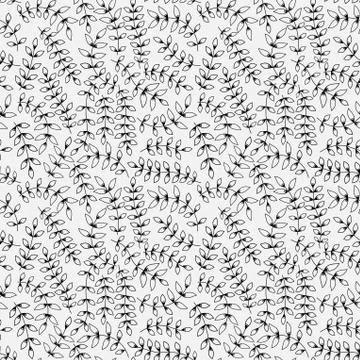 Seamless pattern on leaves theme, autumn seamless pattern with leaf Illustrazione stock