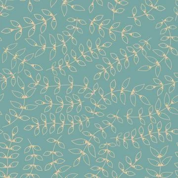 Seamless pattern on leaves theme, autumn seamless pattern with leaf イラスト素材