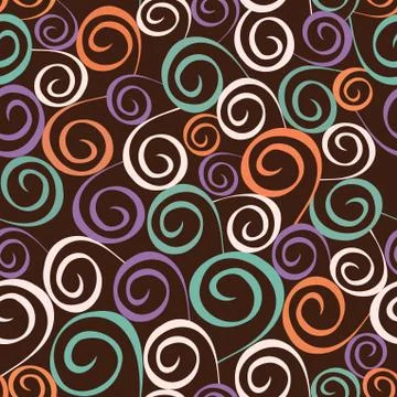 Seamless pattern on leaves theme, autumn seamless pattern with leaf Stock Illustration