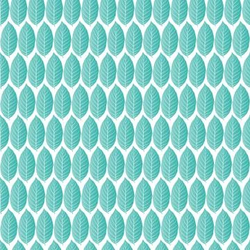 Seamless pattern of leaves vector background Stock Illustration