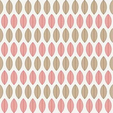 A seamless pattern with leaves - Vector illustration Illustrazione stock