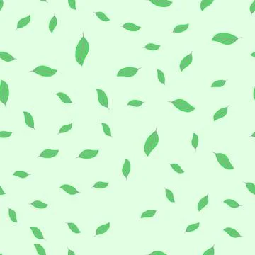 Seamless pattern with leaves vector illustration nature leaf design floral su Stock Illustration