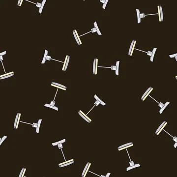 Seamless pattern led charging lamp wireless cartoon vector Illustrazione stock
