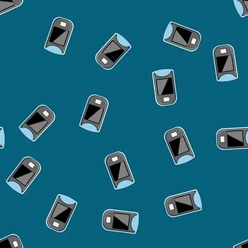 Seamless pattern led oxygen fingertip monitor cartoon vector Stock Illustration