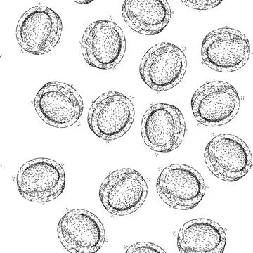 Seamless pattern ledger coin sketch hand drawn 스톡 일러스트