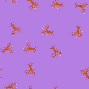 Seamless pattern legendary fantasy magic tree cartoon vector Stockillustratie