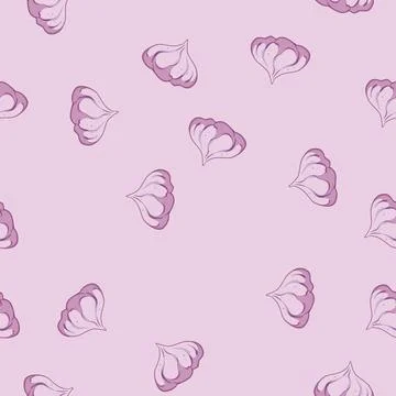 Seamless pattern lemon meringue cartoon vector Stock Illustration