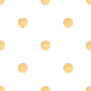 Seamless pattern with lemon slices Stock Illustration
