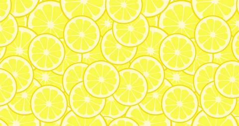 Seamless pattern lemon stile animation Stock Footage 130723379