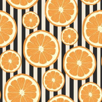 Seamless pattern with lemons. Stock Illustration